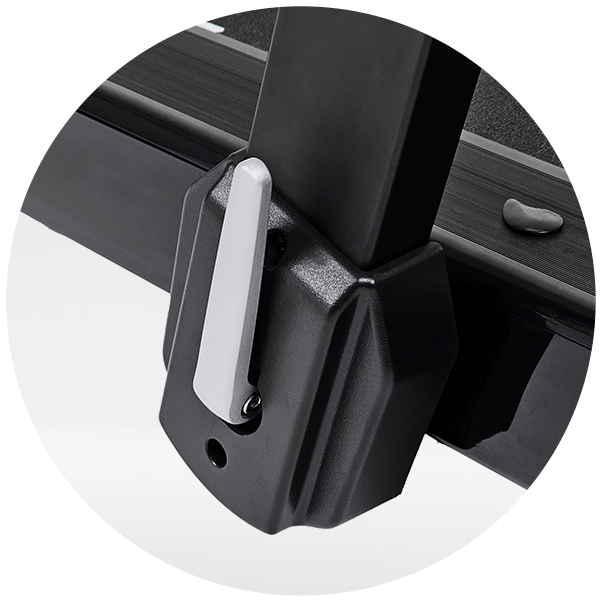 Laufband 2in1 schwarz: Easy-Fold System